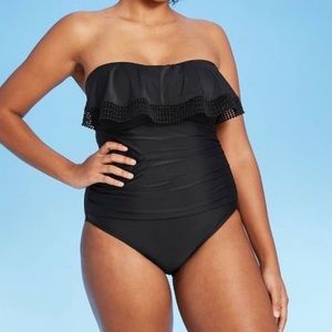 *New Black strapless Target swimsuit size Large*